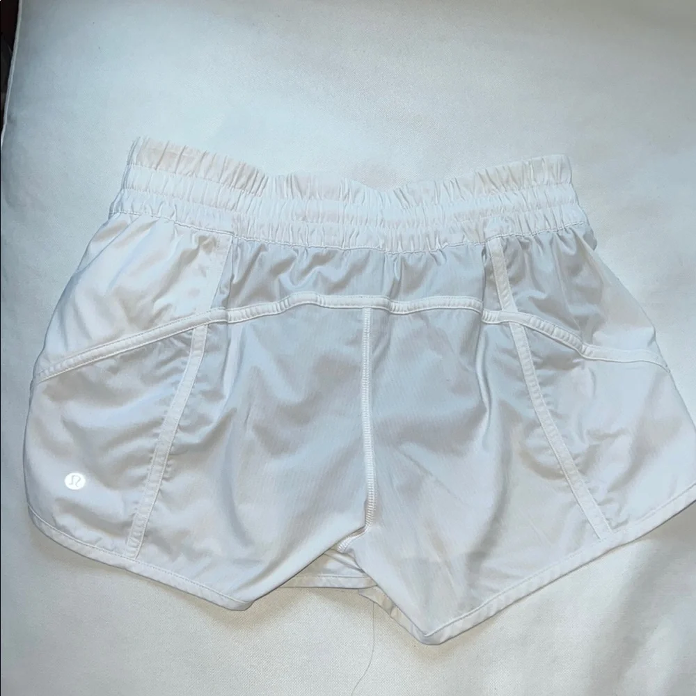 Lululemon Women's White Athletic Shorts - Picture 2 of 6